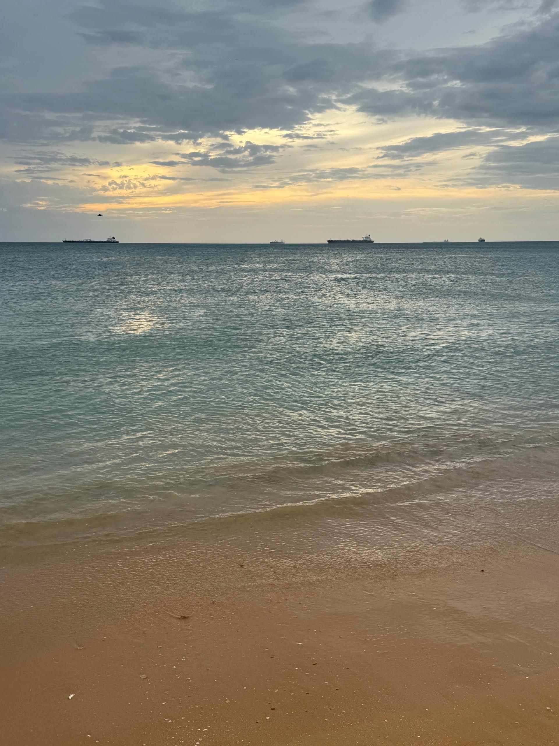 Un hermoso momento de paz en el mar